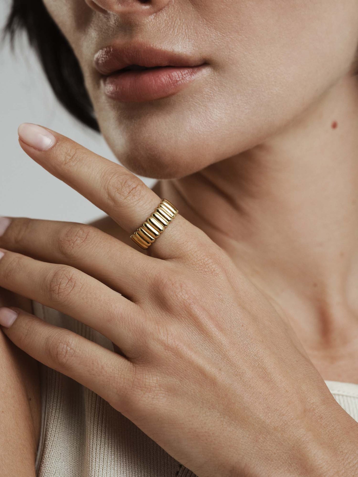 Anillo Chic Ribbed
