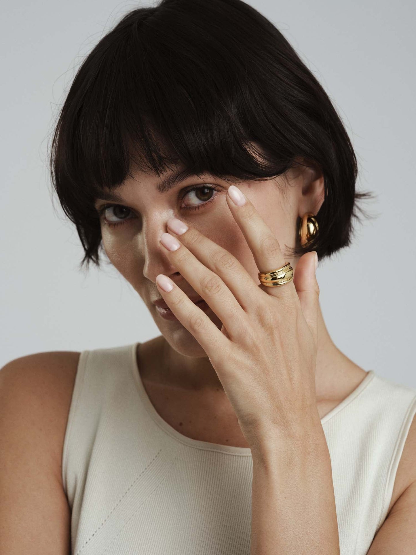 Anillo Deco Ribbed