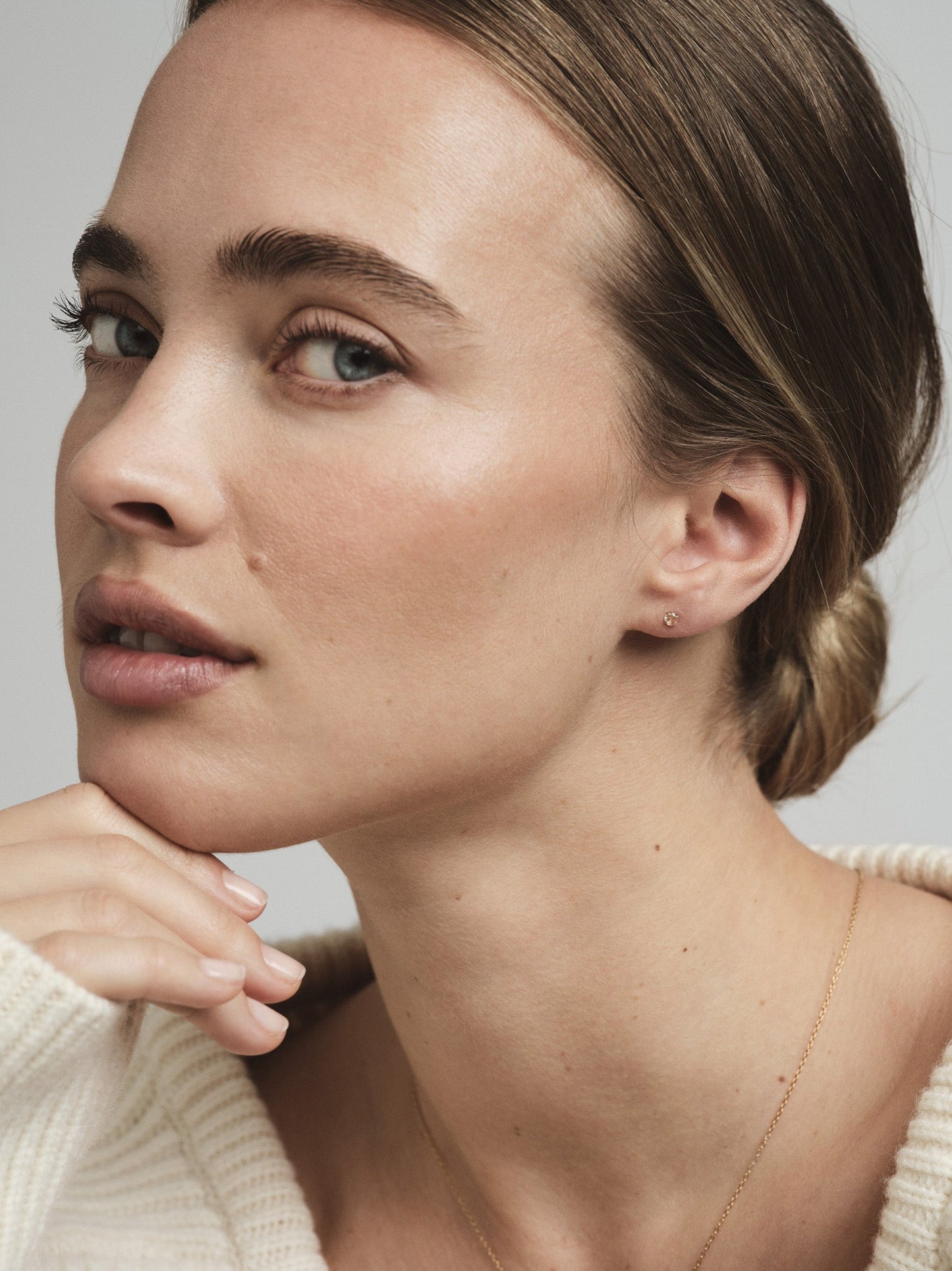 Jolie Champagne Small Studs