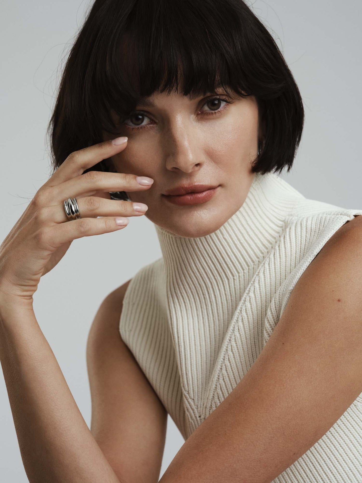 Anillo Deco Ribbed