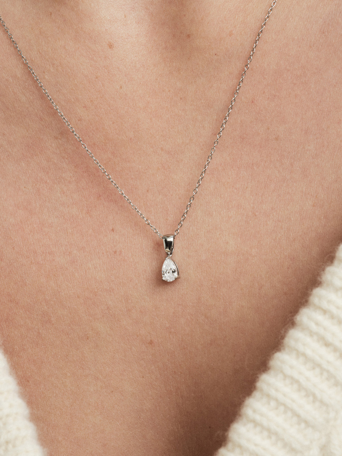 Belle White Necklace