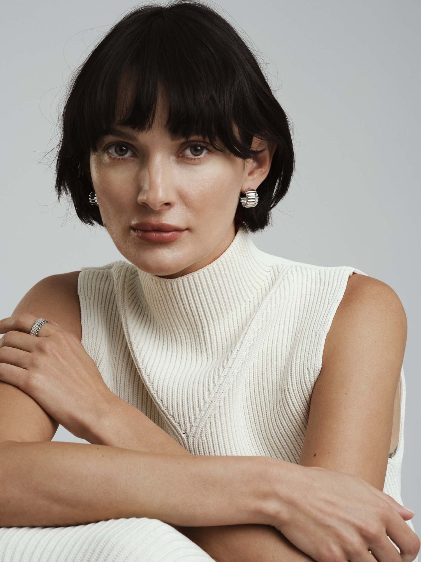 Pendientes Chic Ribbed