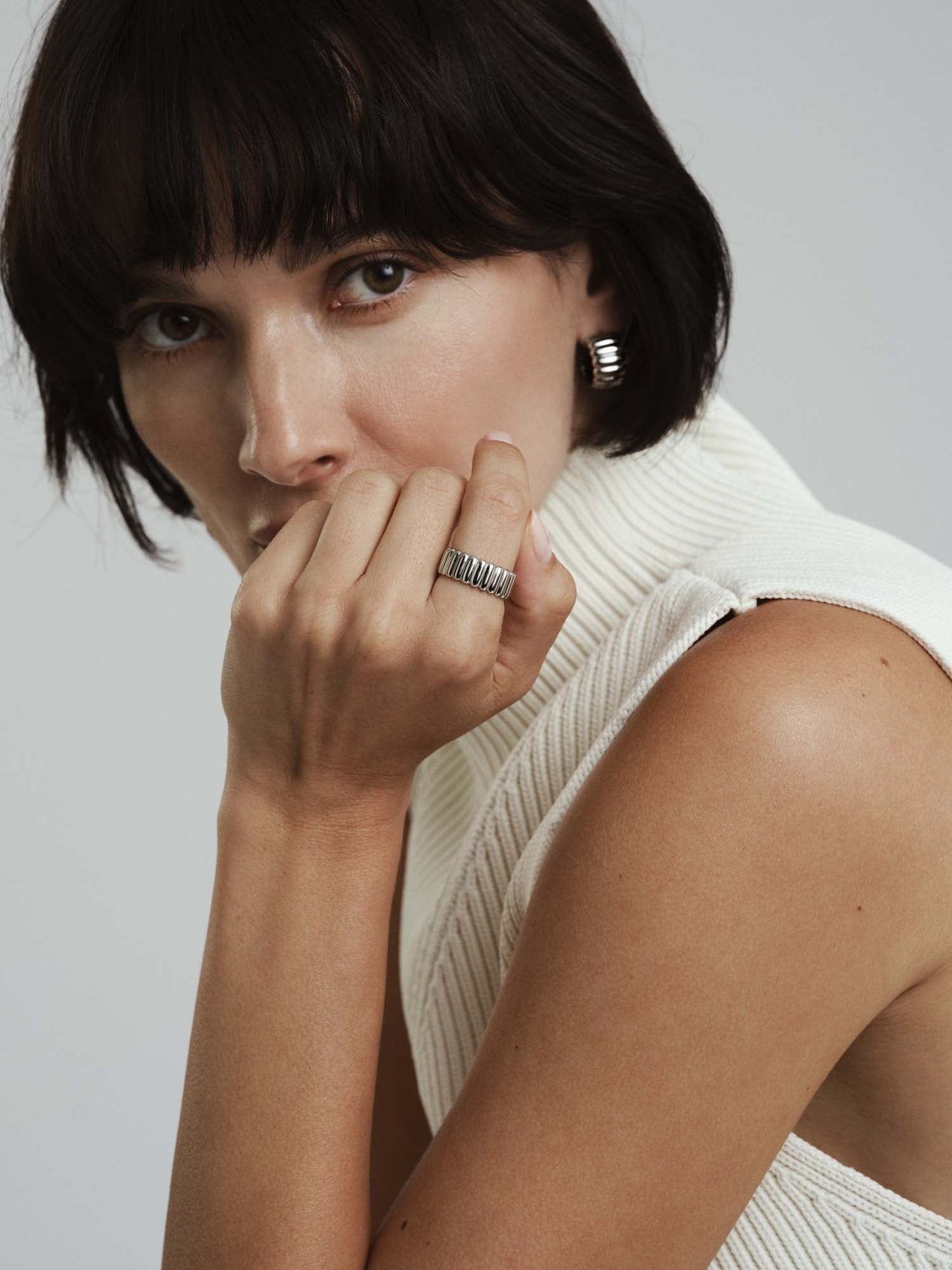 Anillo Chic Ribbed