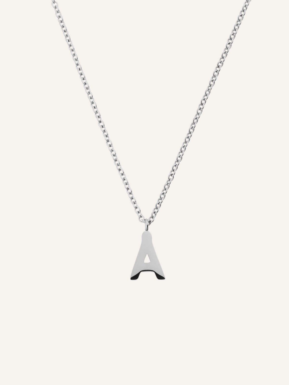 Petite Plain Letter Necklace