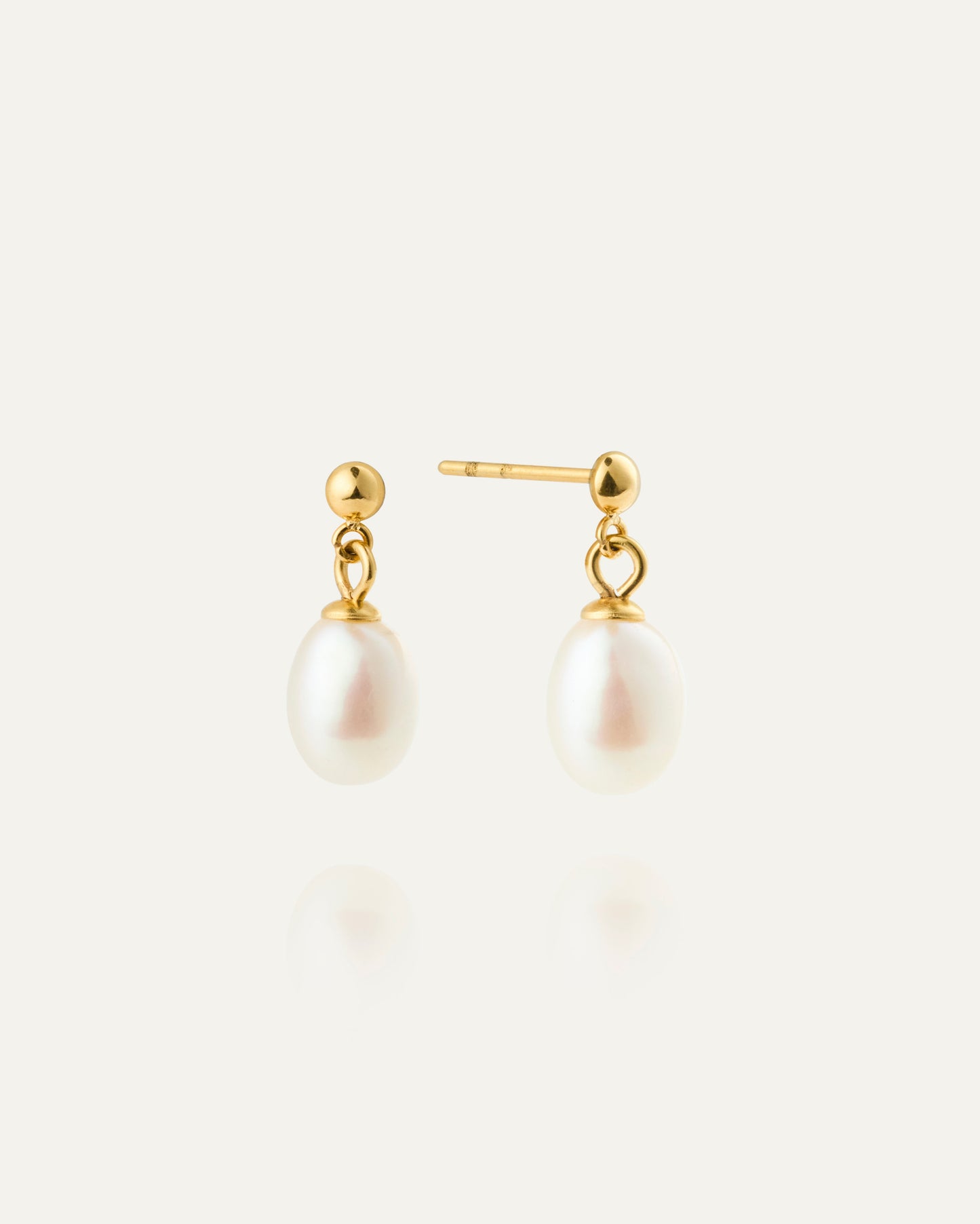 Aura Pearl Gold Earring