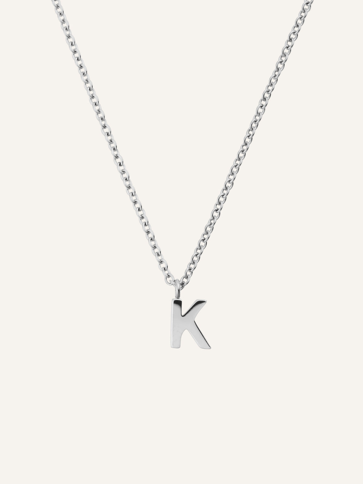 Petite Plain Letter Necklace