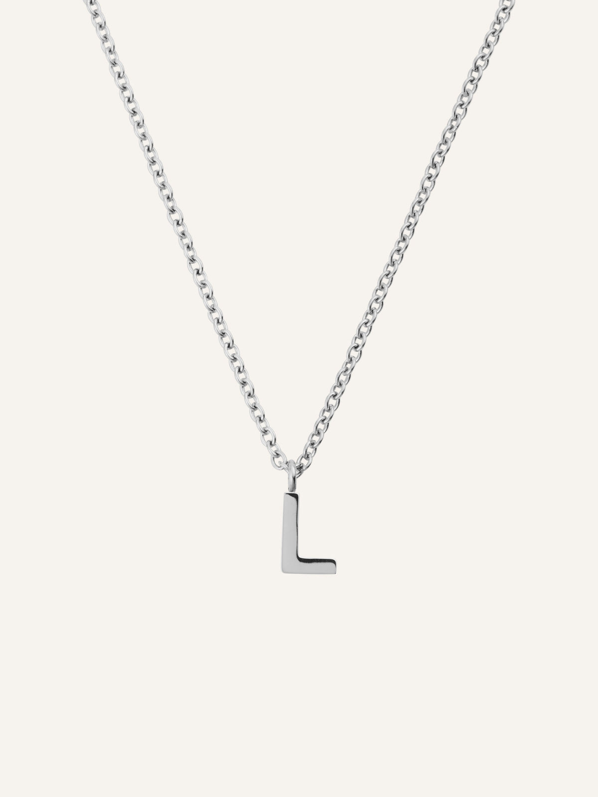 Petite Plain Letter Necklace