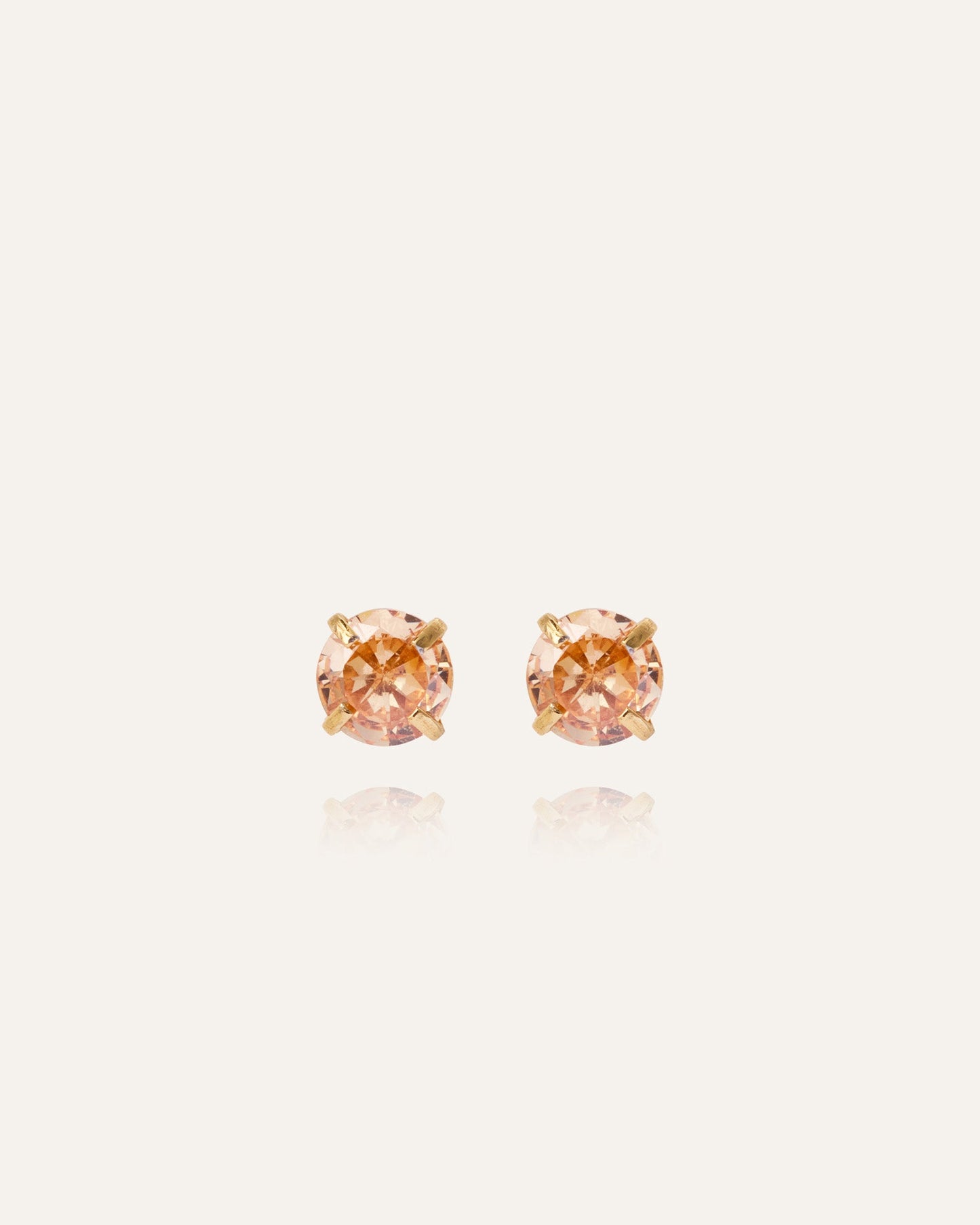 Jolie Champagne Medium Studs