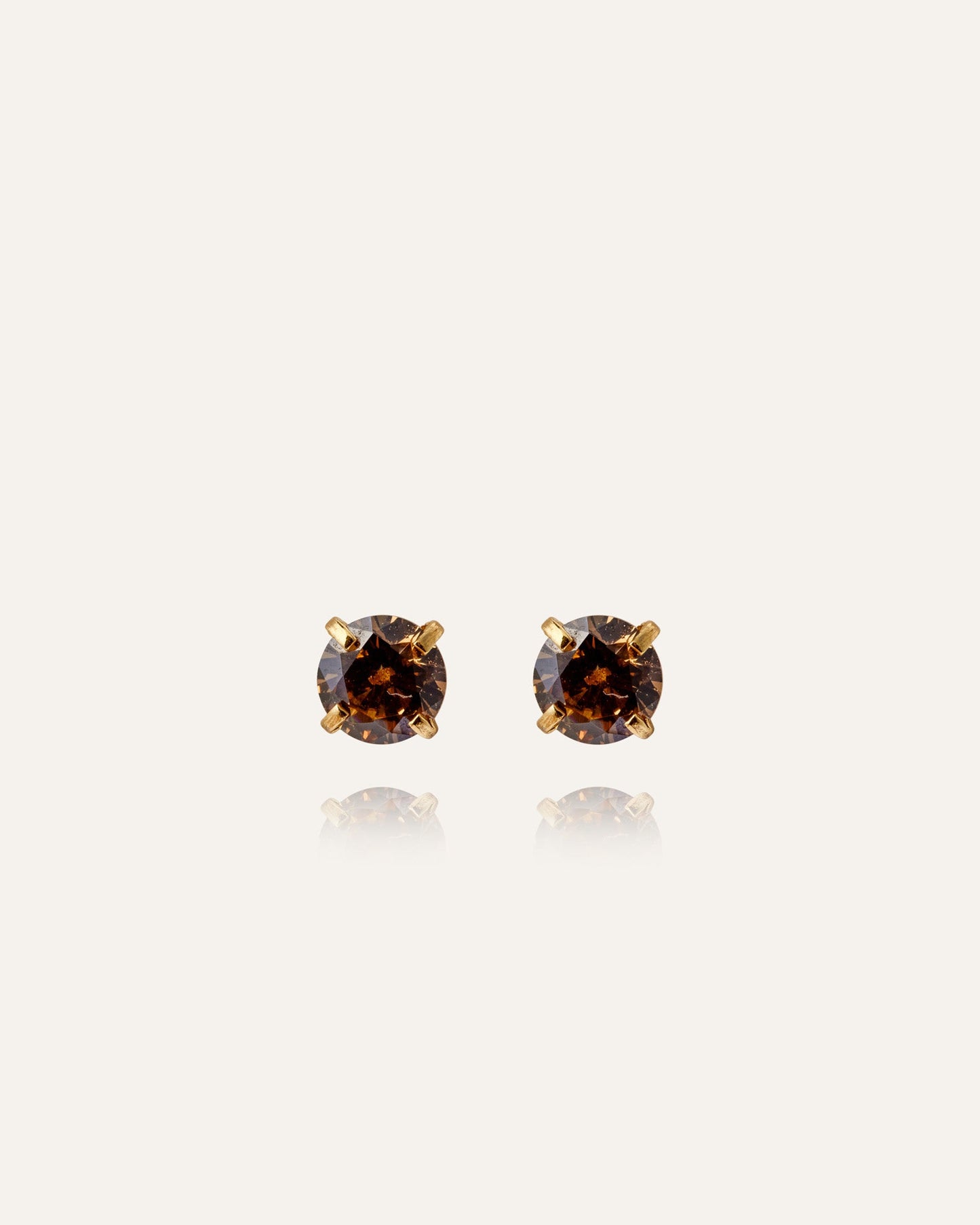 Jolie Coffee Medium Studs