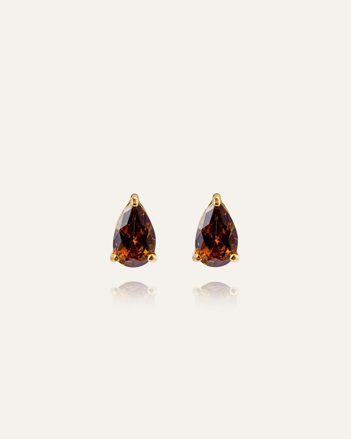 Belle Coffee Medium Studs