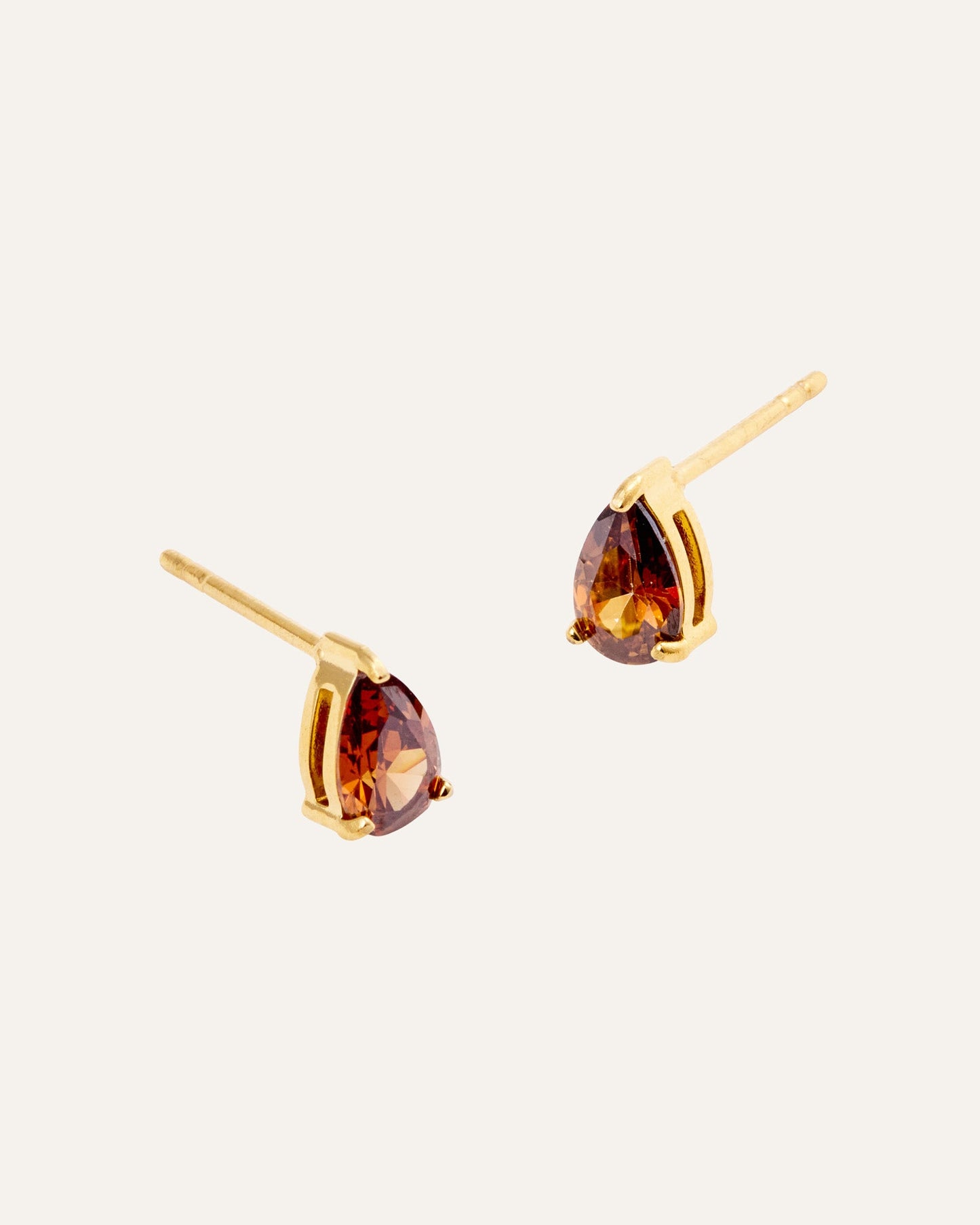 Belle Coffee Medium Studs