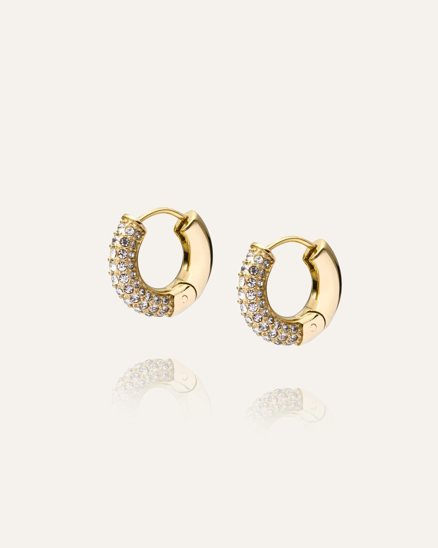 Pavé Everyday Medium Hoops