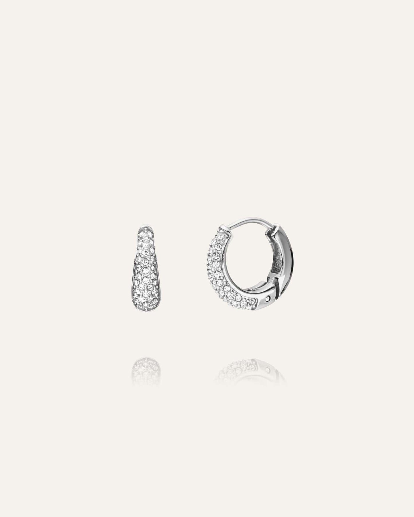 Pavé Precious Small Hoops