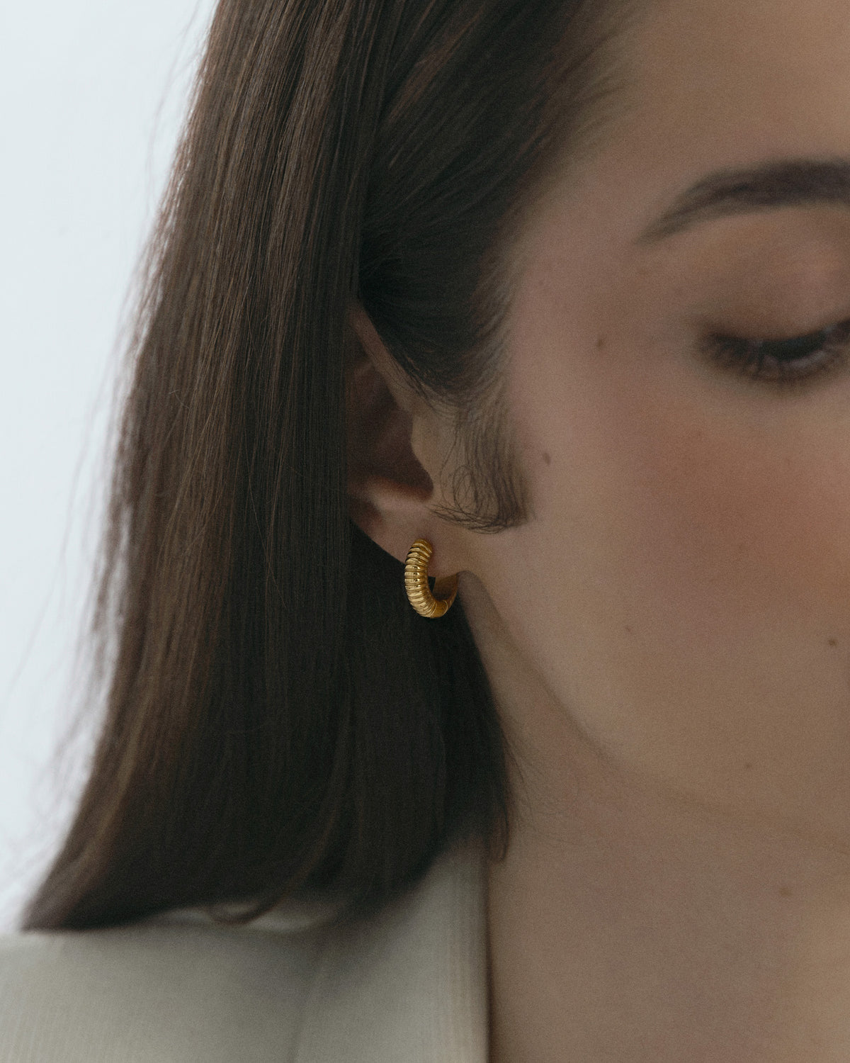 Ribbed Hoops Medium