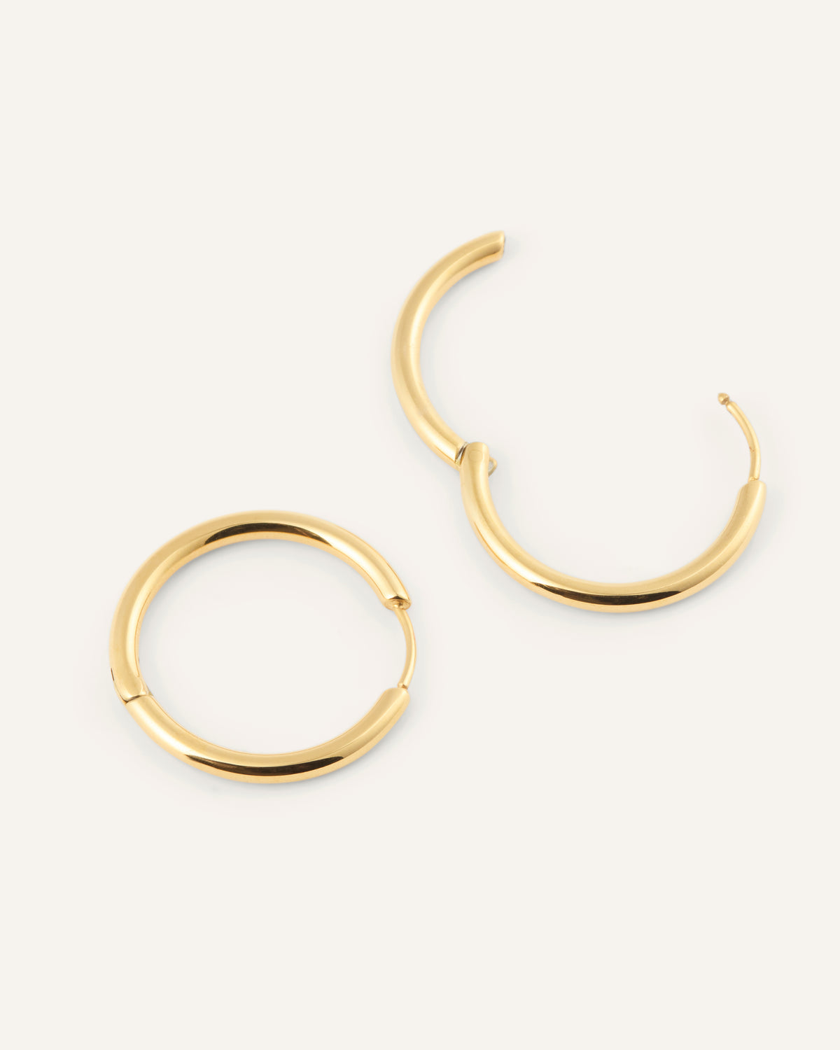 Slim Large Hoops
