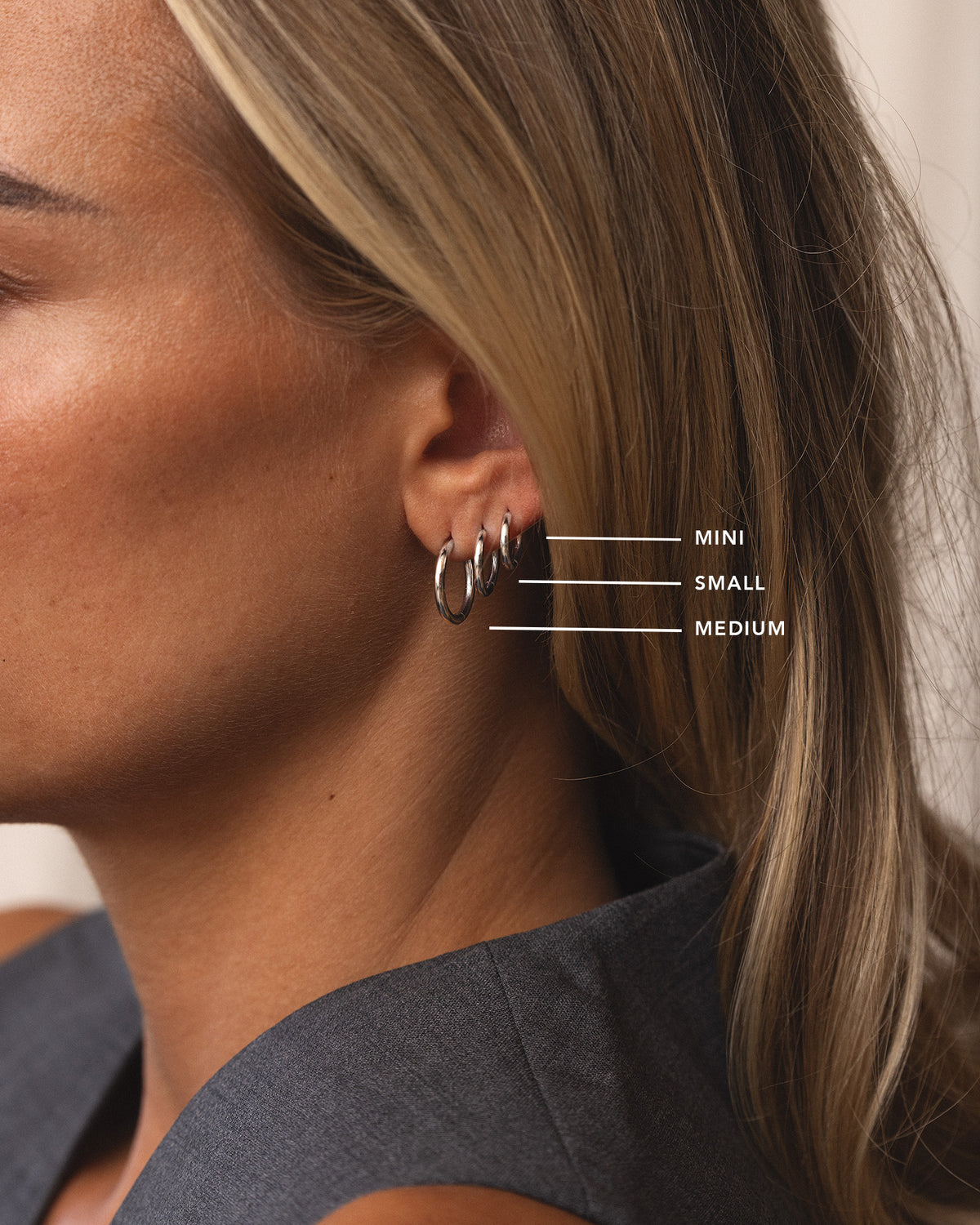 Slim Small Hoops