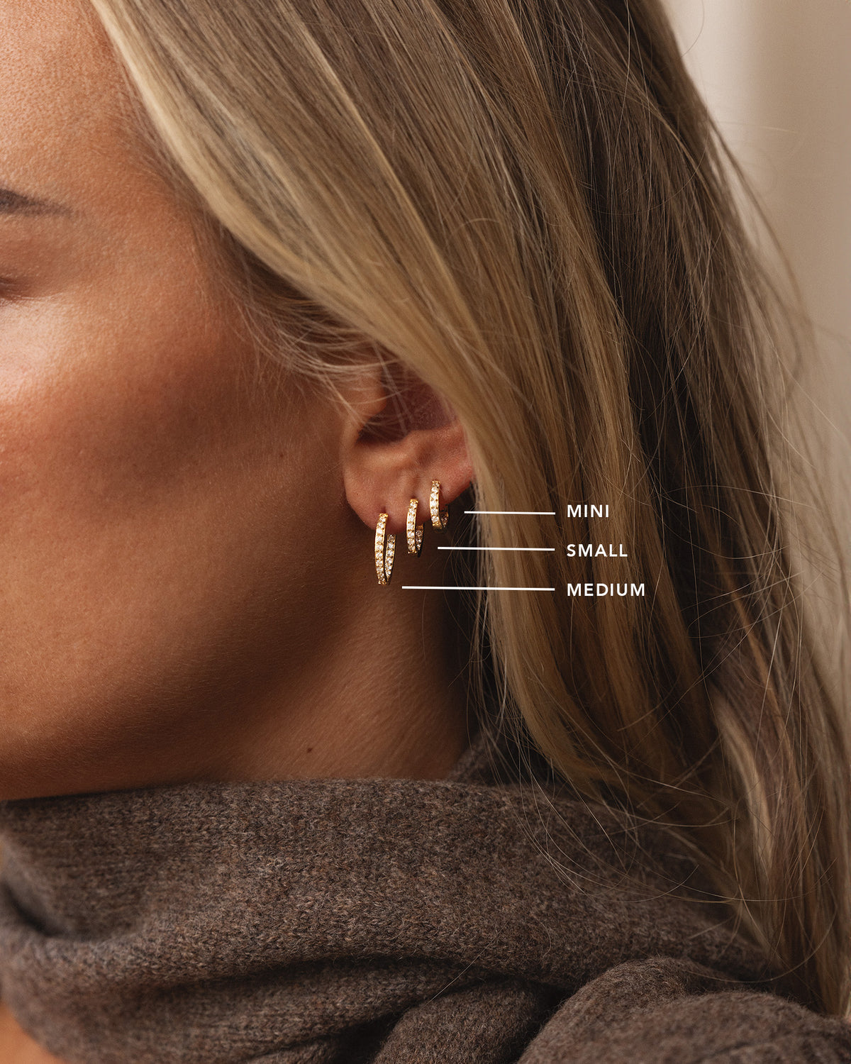 Sparkle Small Hoops