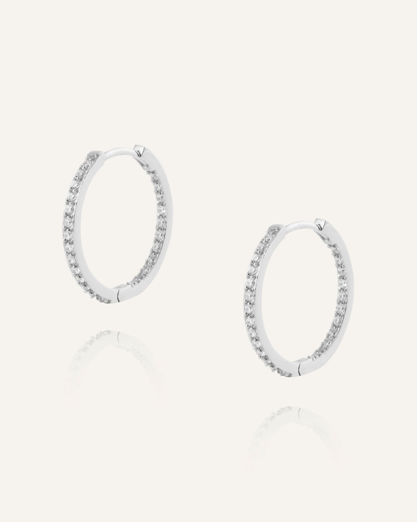 Sparkle Large Hoops