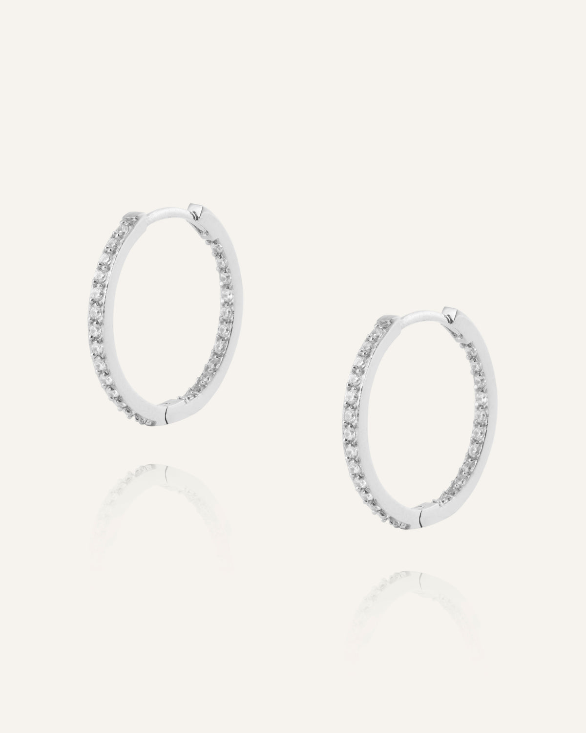 Sparkle Large Hoops