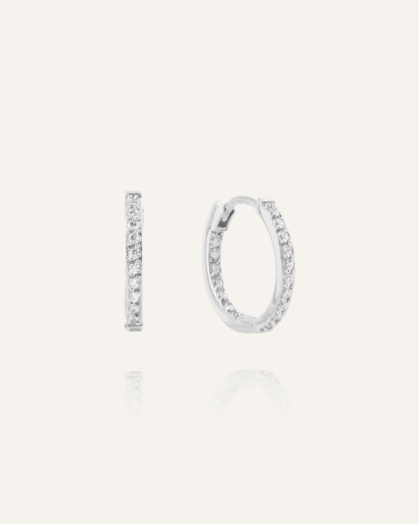 Sparkle Medium Hoops