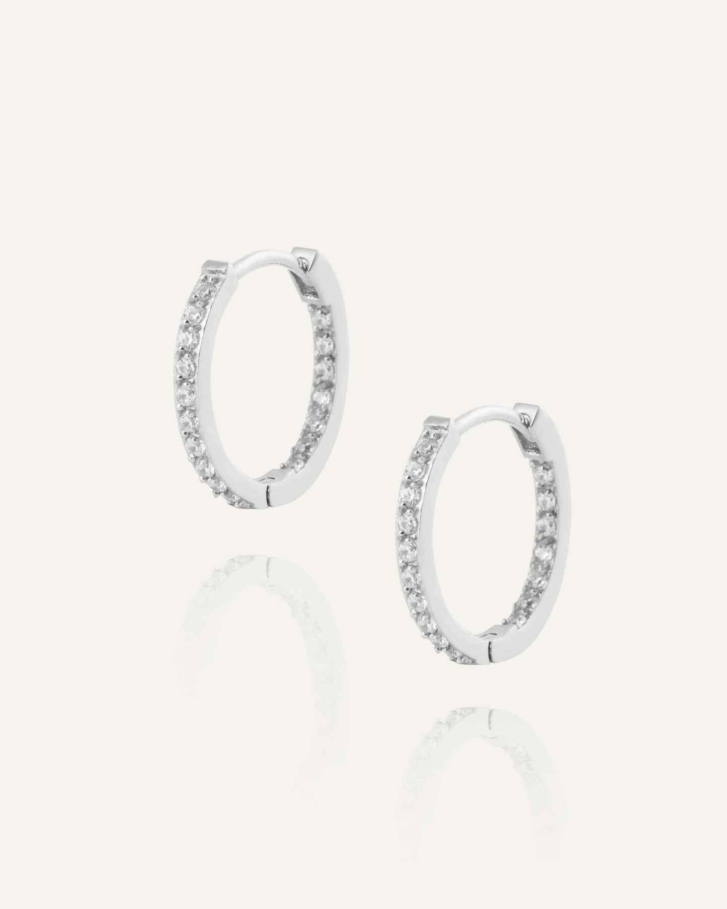 Sparkle Medium Hoops
