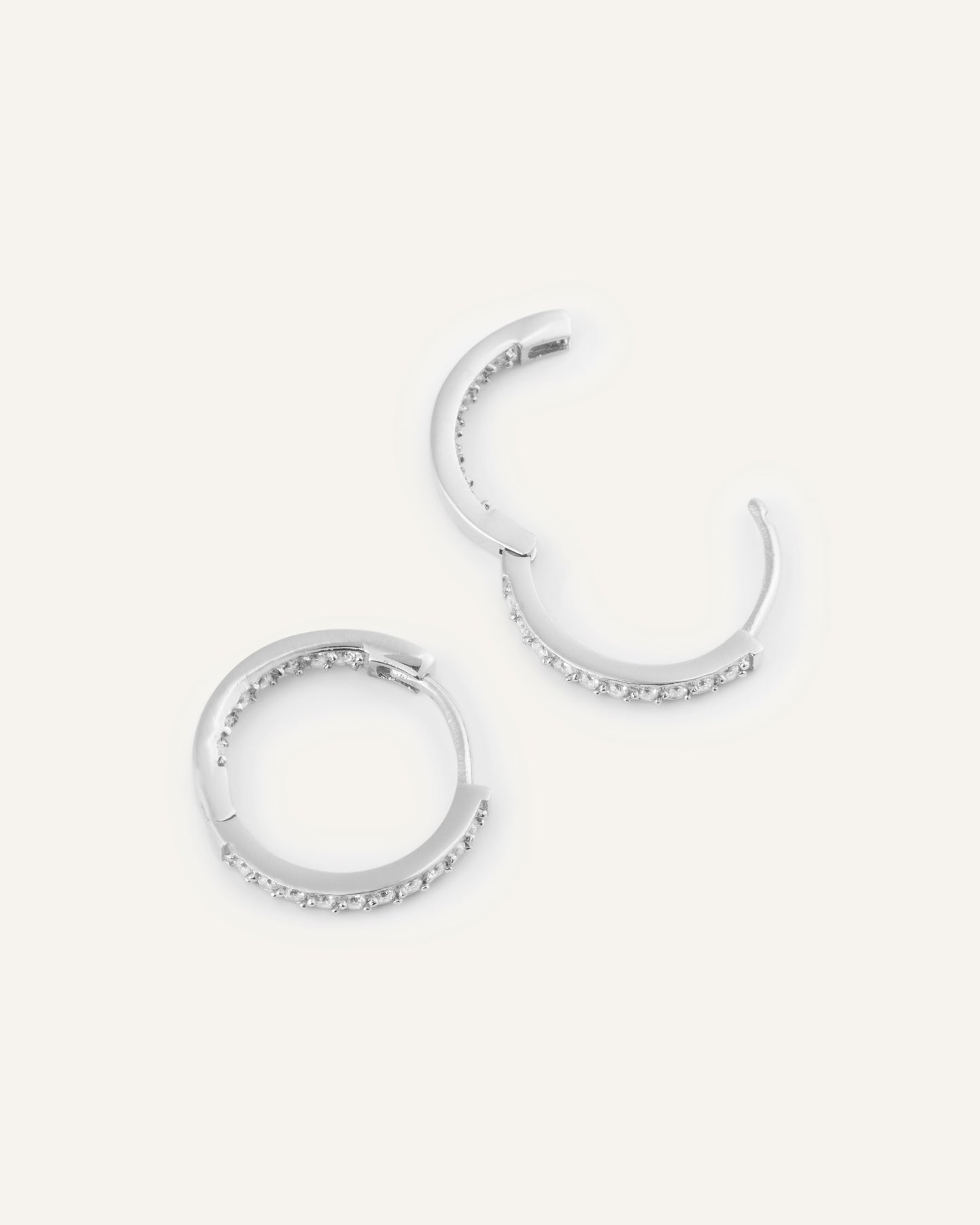 Sparkle Medium Hoops