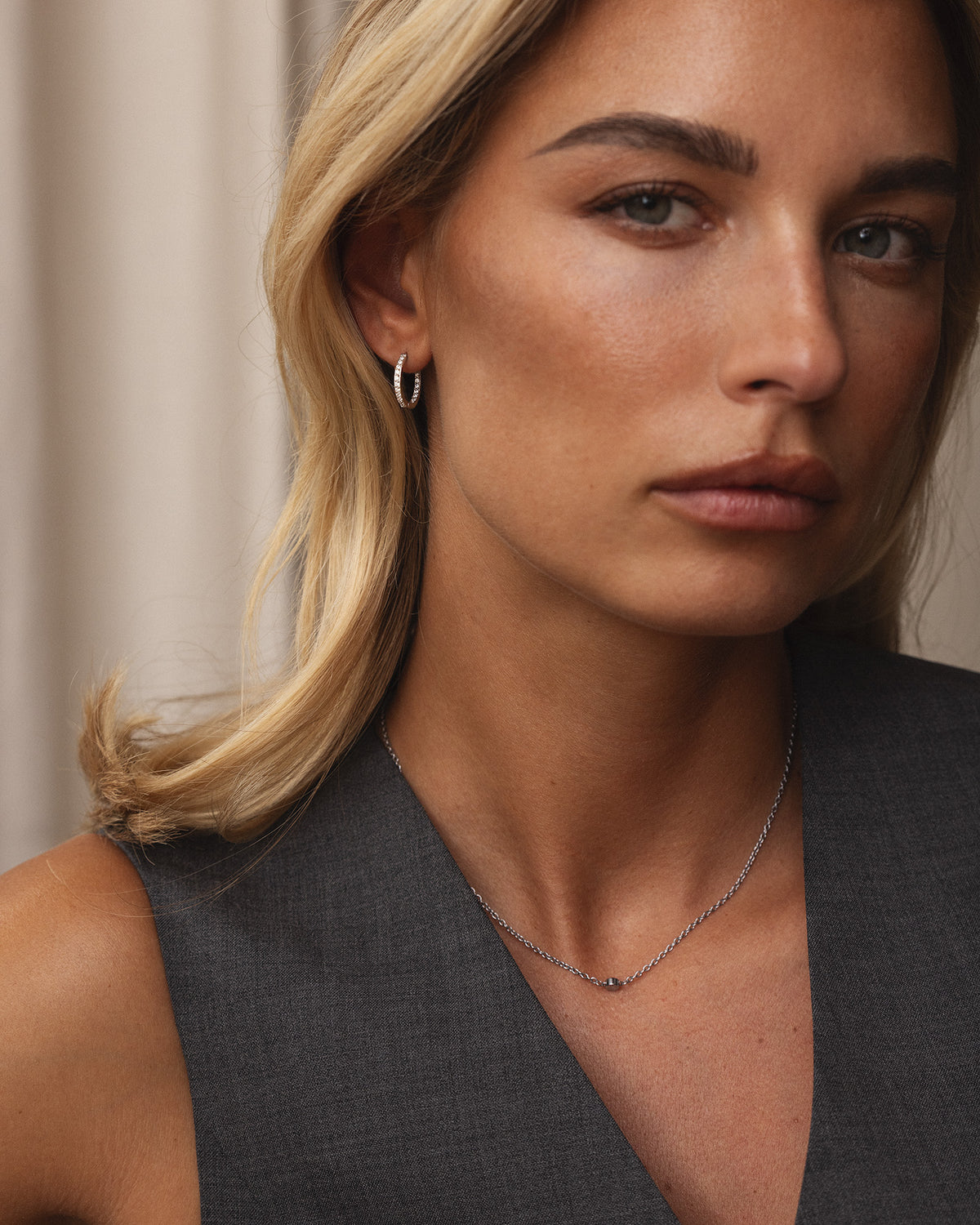 Sparkle Medium Hoops
