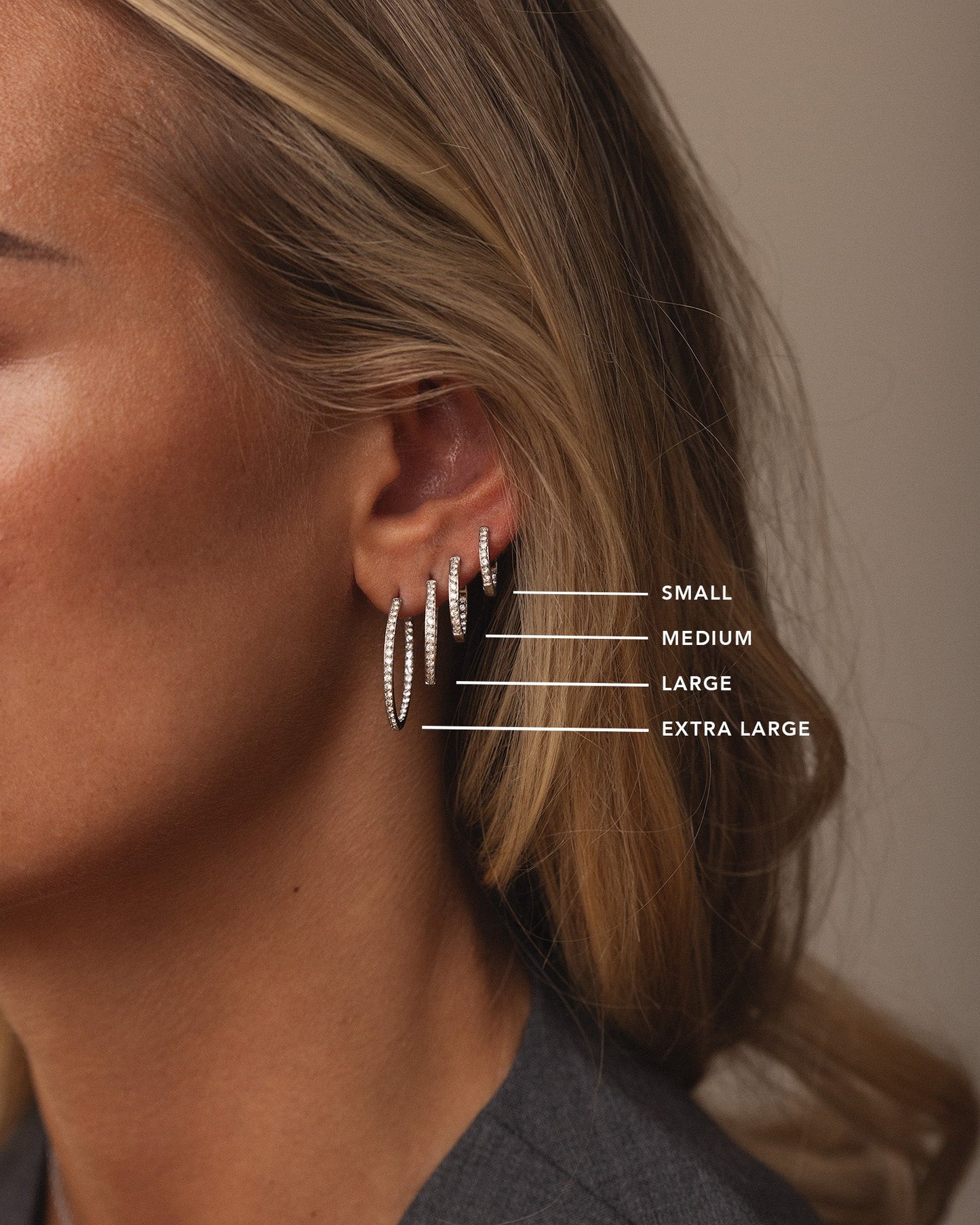 Sparkle Medium Hoops