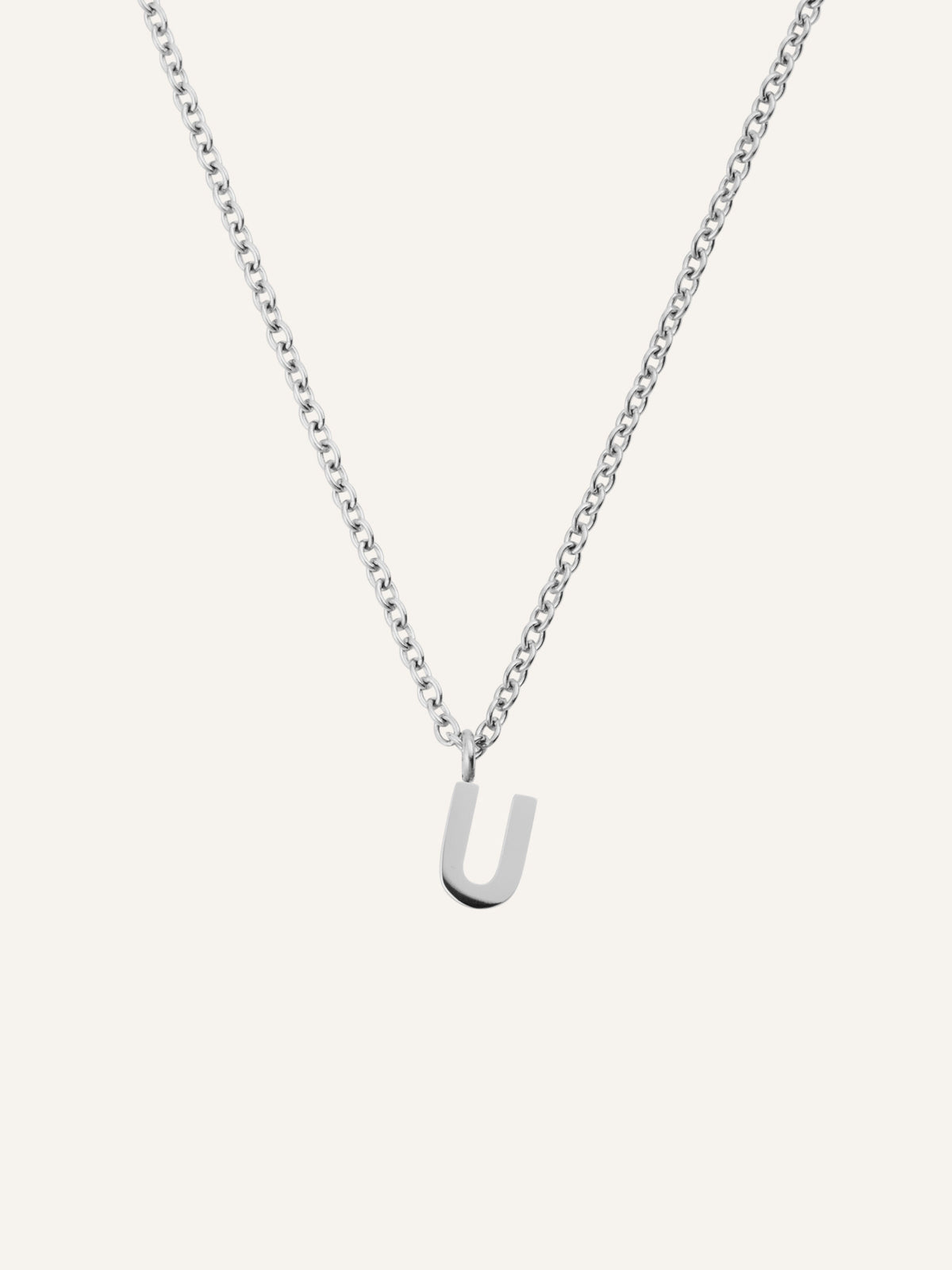 Petite Plain Letter Necklace