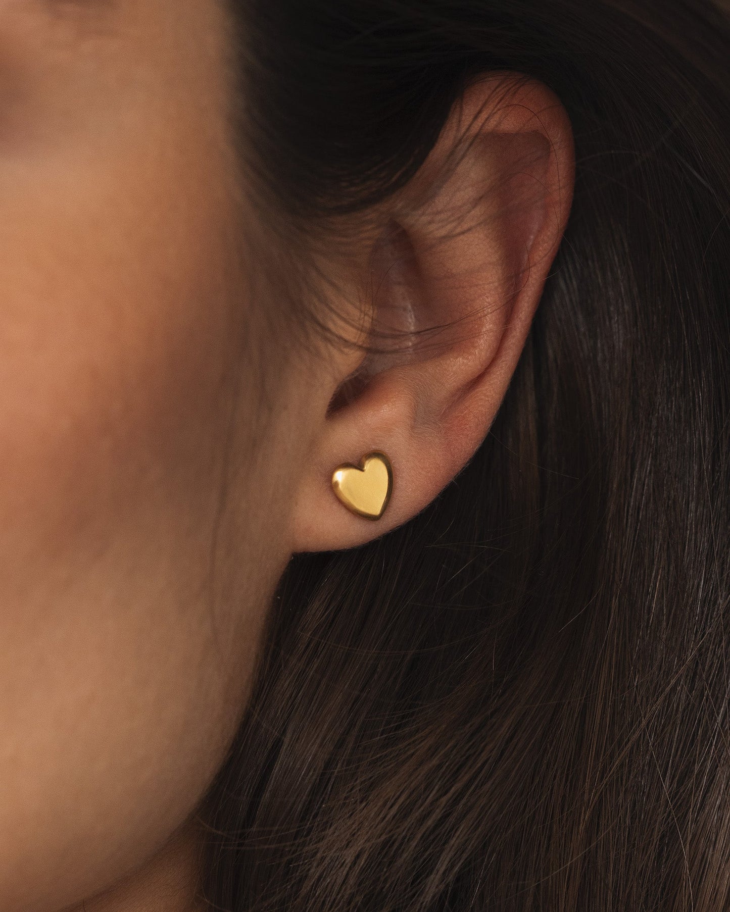 Love Gold Medium Studs