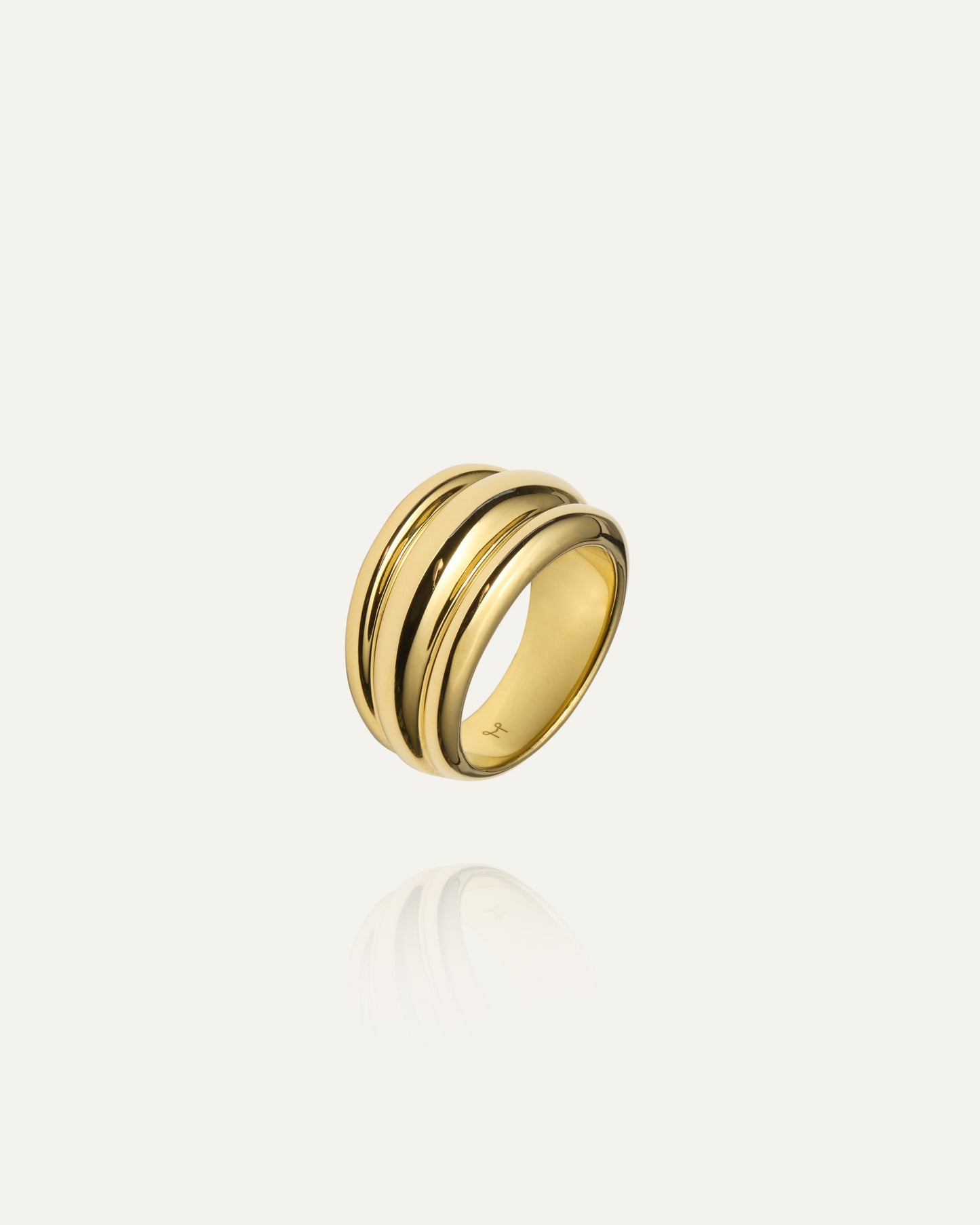 Anillo Deco Ribbed