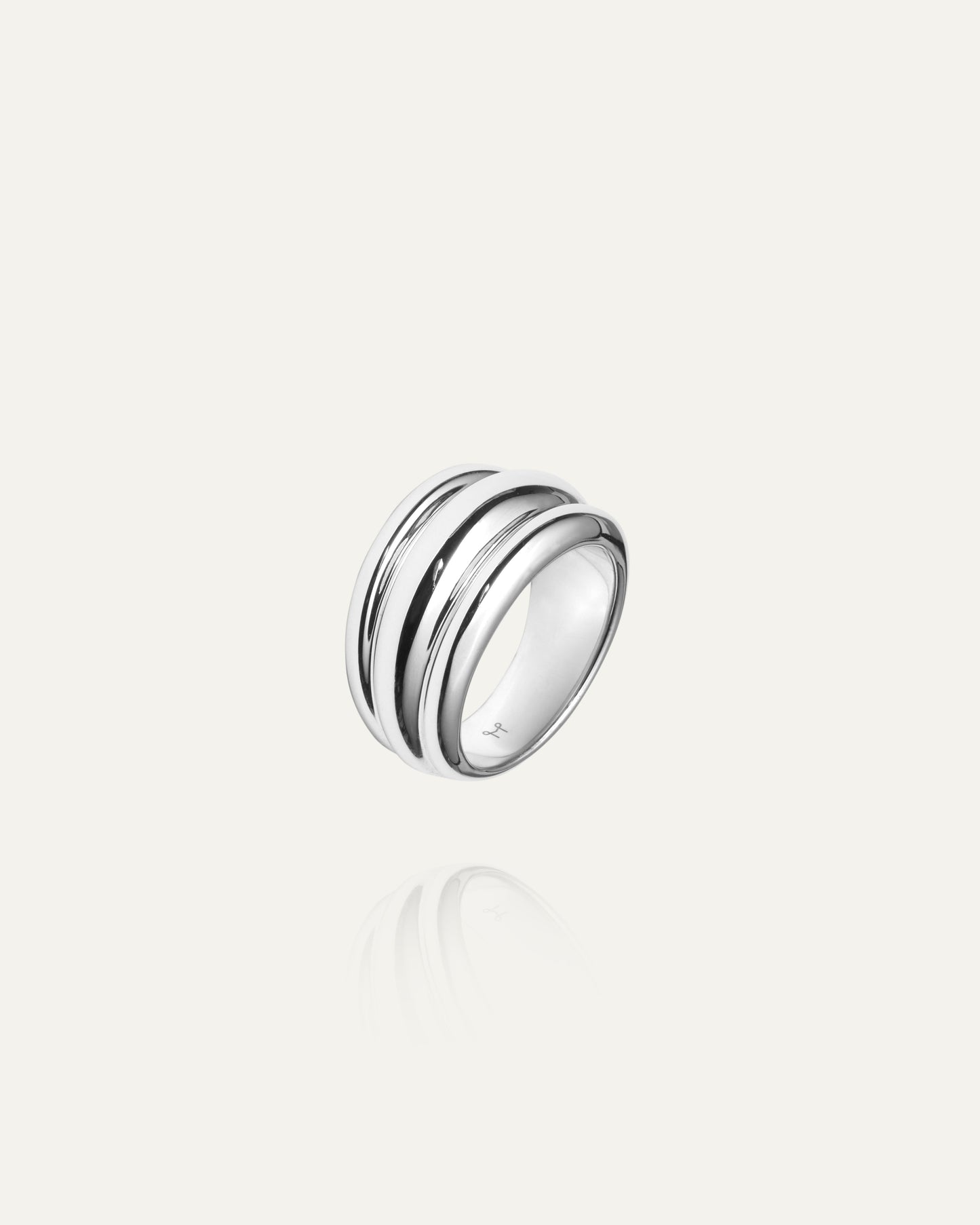 Anillo Deco Ribbed