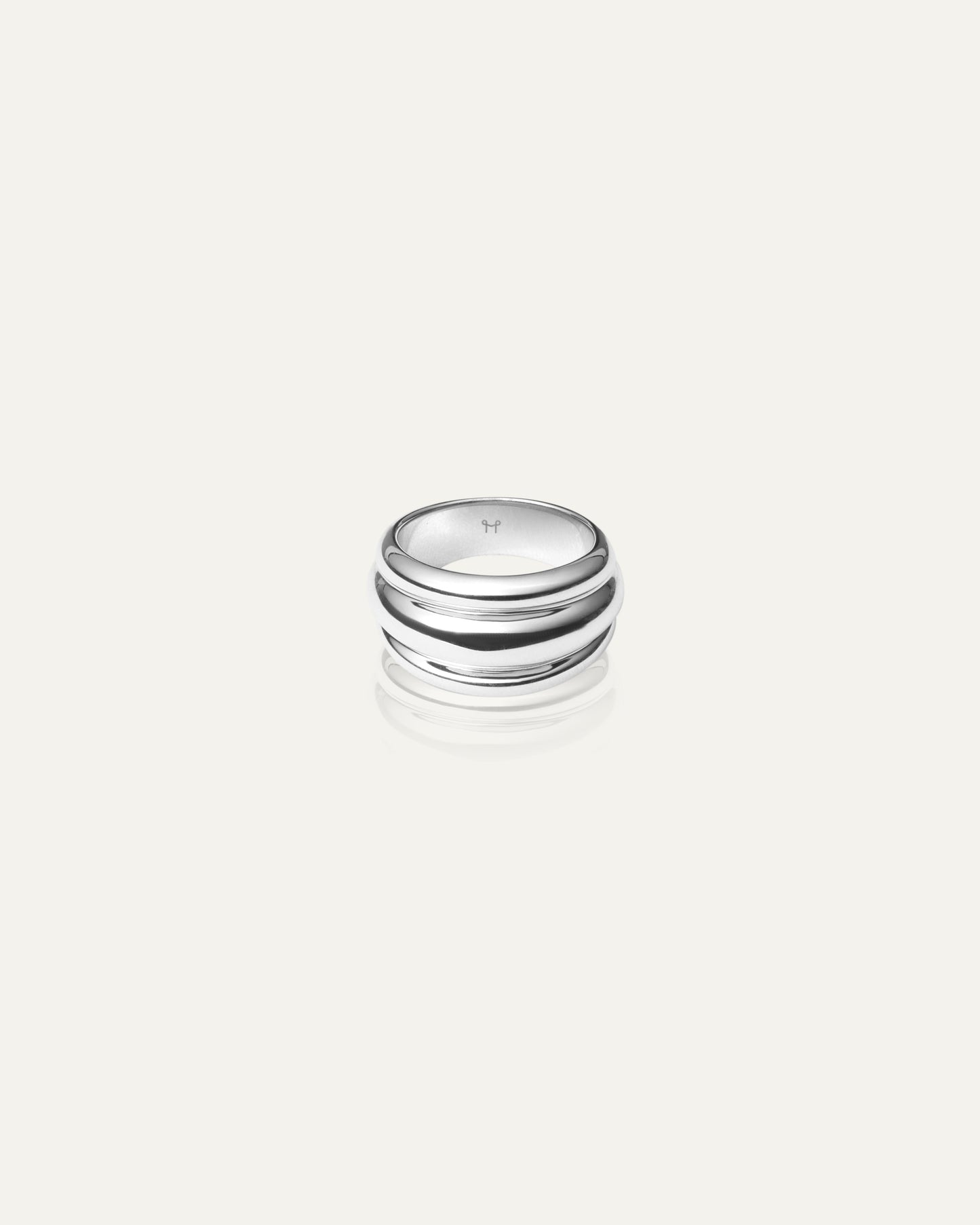 Anillo Deco Ribbed