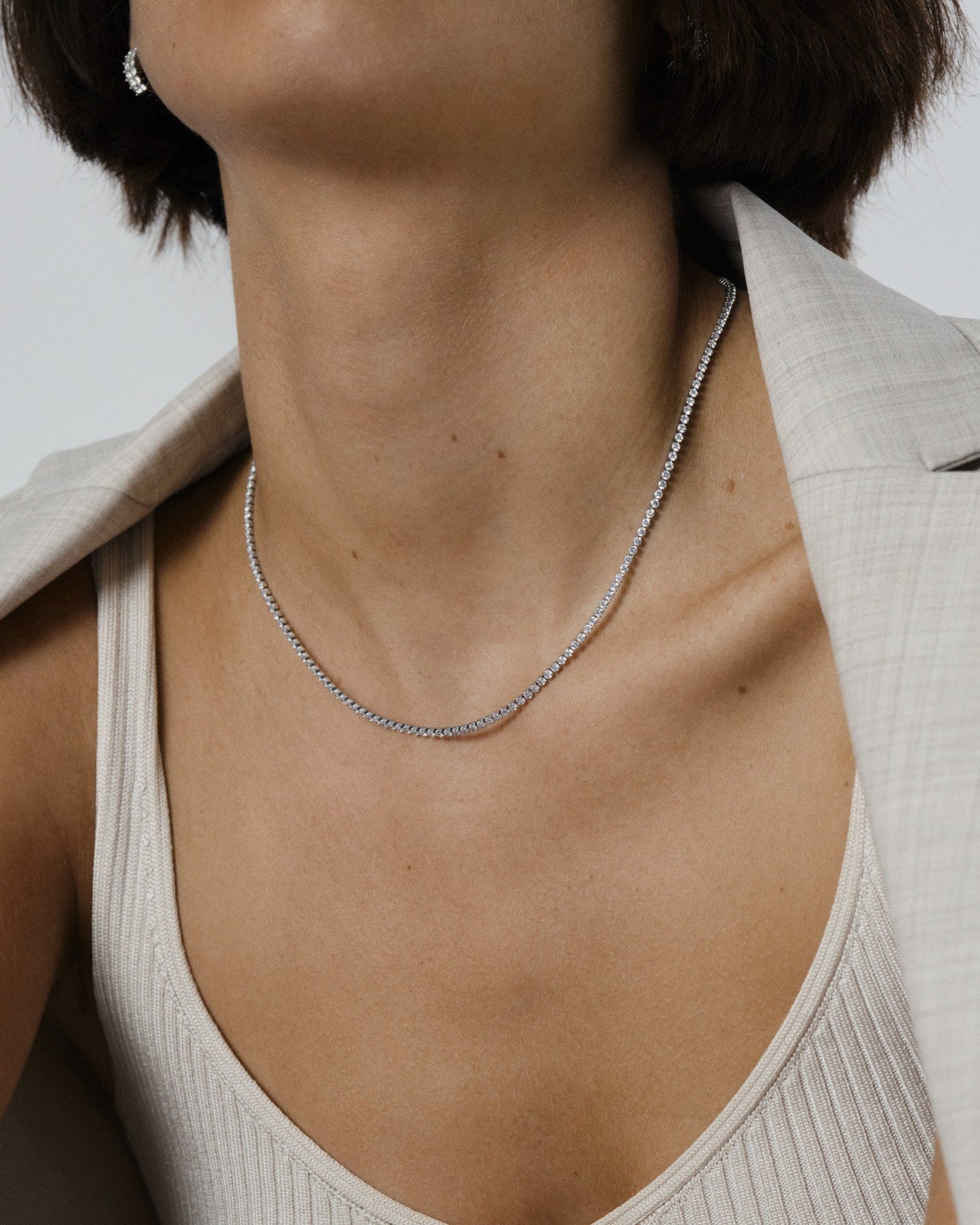 Shiny Tennis Necklace